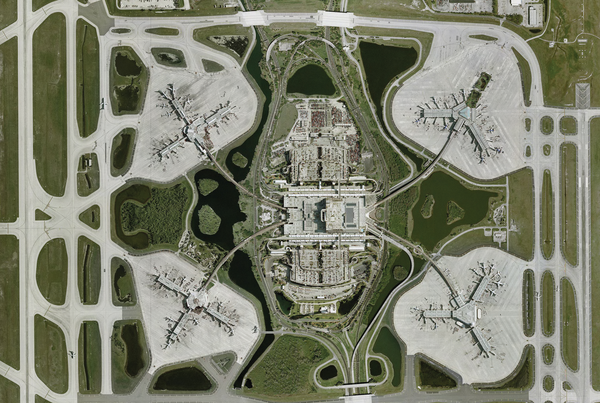 Aerial View of Terminals