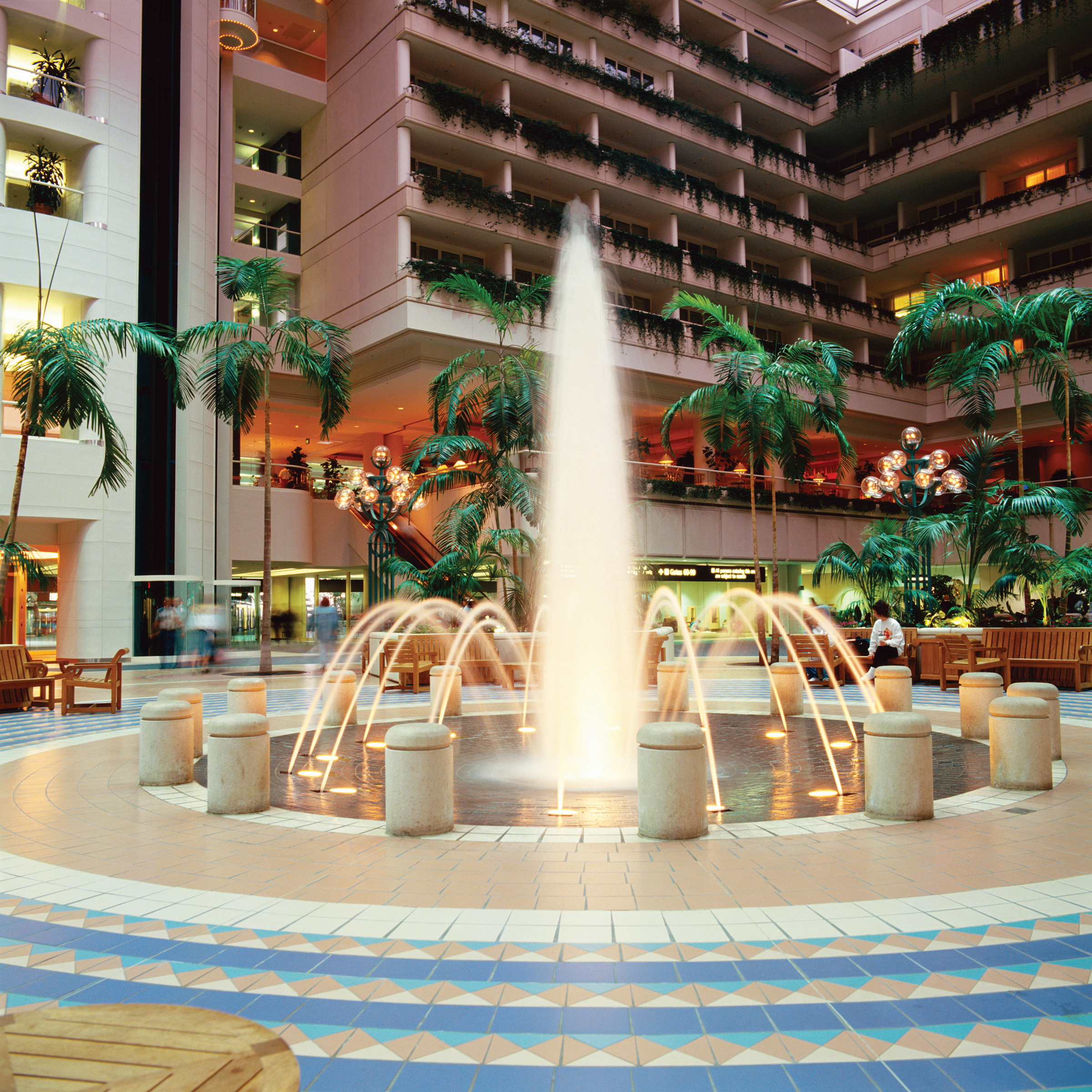 Fountain in Hotel Atrium